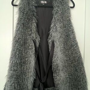 Vena Cava Women's Gray Fuzzy Coat